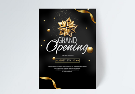 Grand Opening Poster Template Images, HD Pictures and Stock Photos For Free  Download 