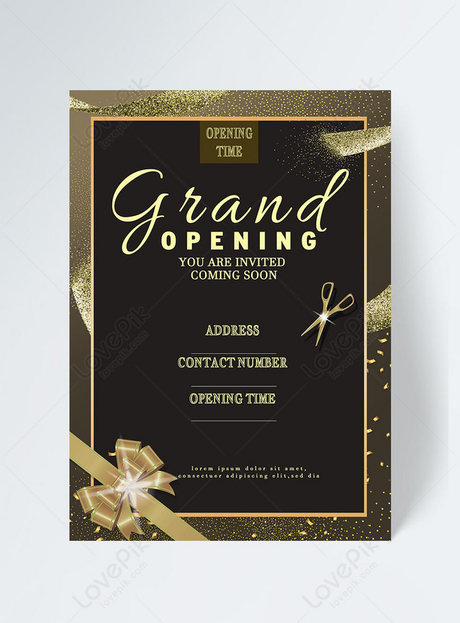Opening Invitation Template Template Image Picture Free Download 465008736 Lovepik Com