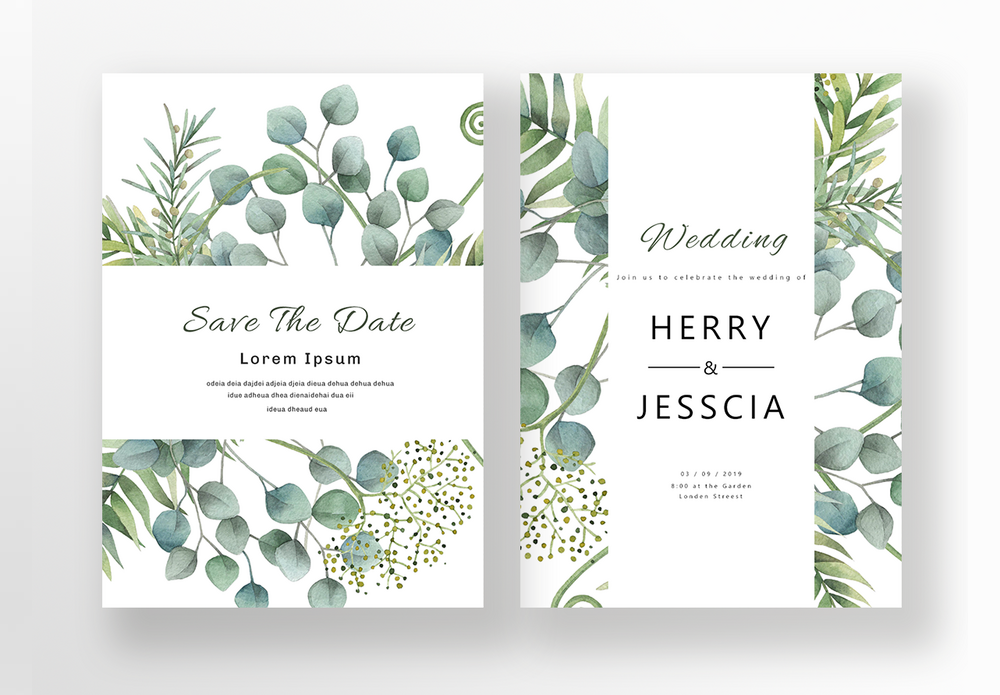 Green Wedding Invitation Images, HD Pictures For Free Vectors & PSD  Download 