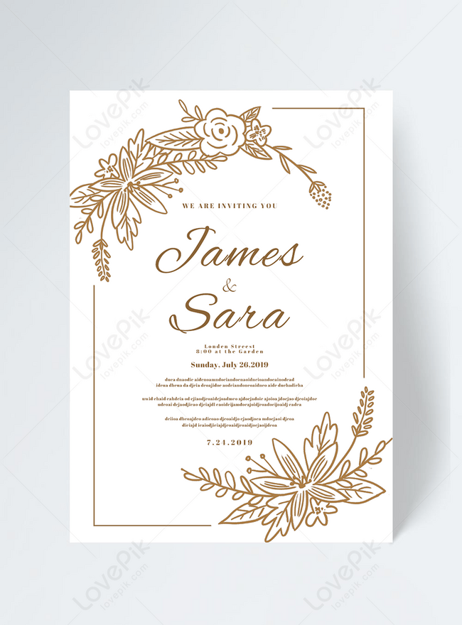 Wedding invitation card with elements. Vector isolated map creator for  engagement . Hand drawn illustration for marrige ceremony. Stock Vector |  Adobe Stock