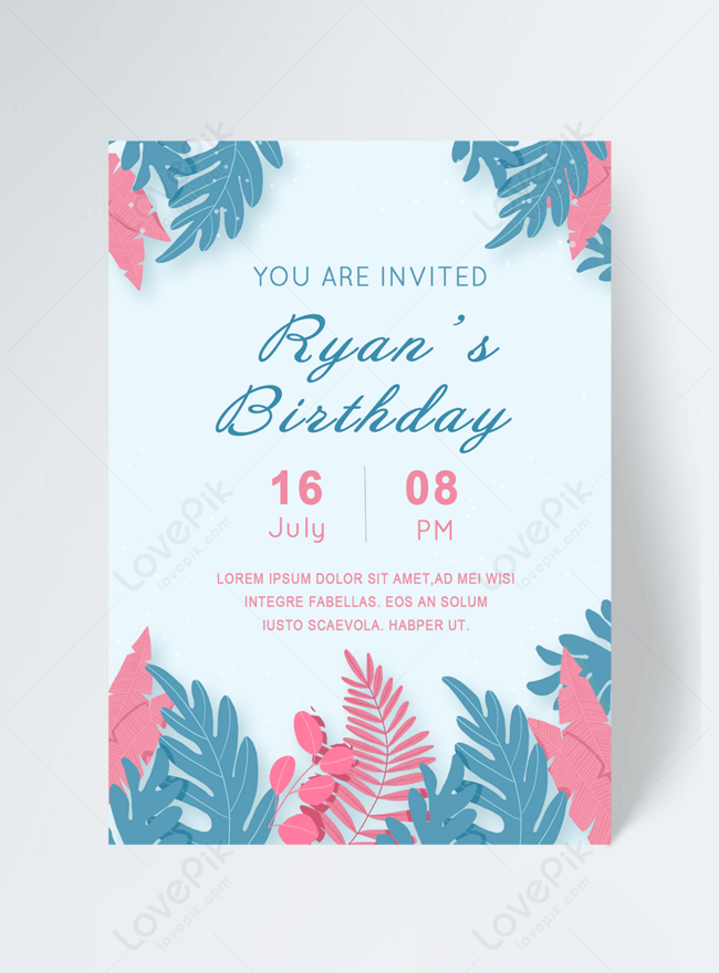 PSD по запросу Приглашение на день рождения