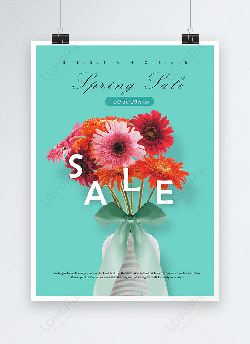 Spring Color Flowers Discount Poster Template Image Picture Free Download 465328426 Lovepik Com