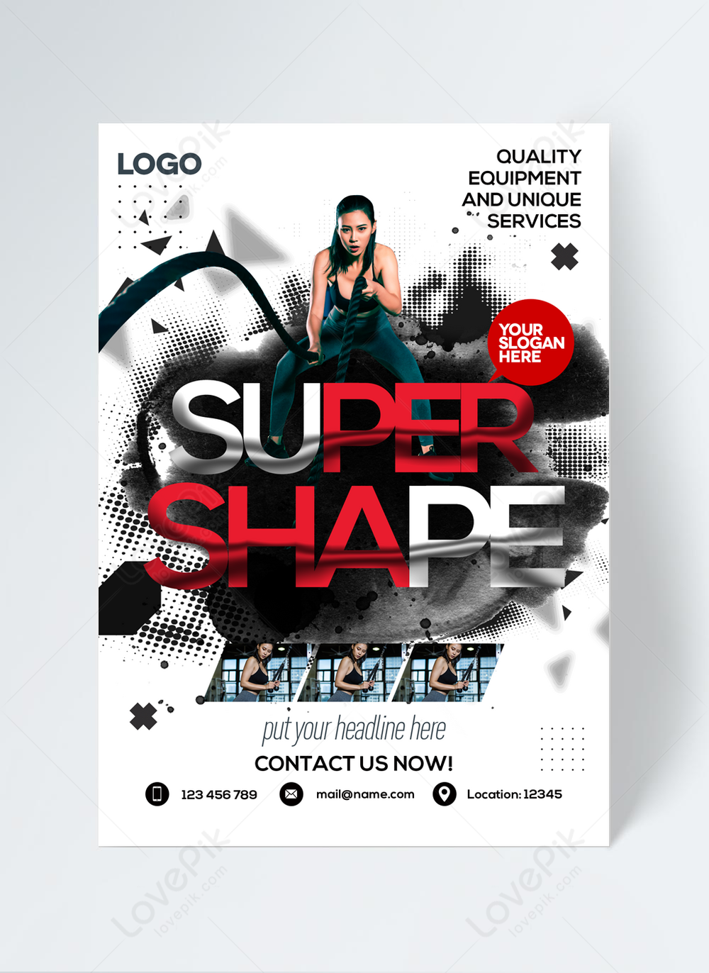 Personalized Fashion Creative Sports Fitness Flyer Template Image Picture Free Download Lovepik Com