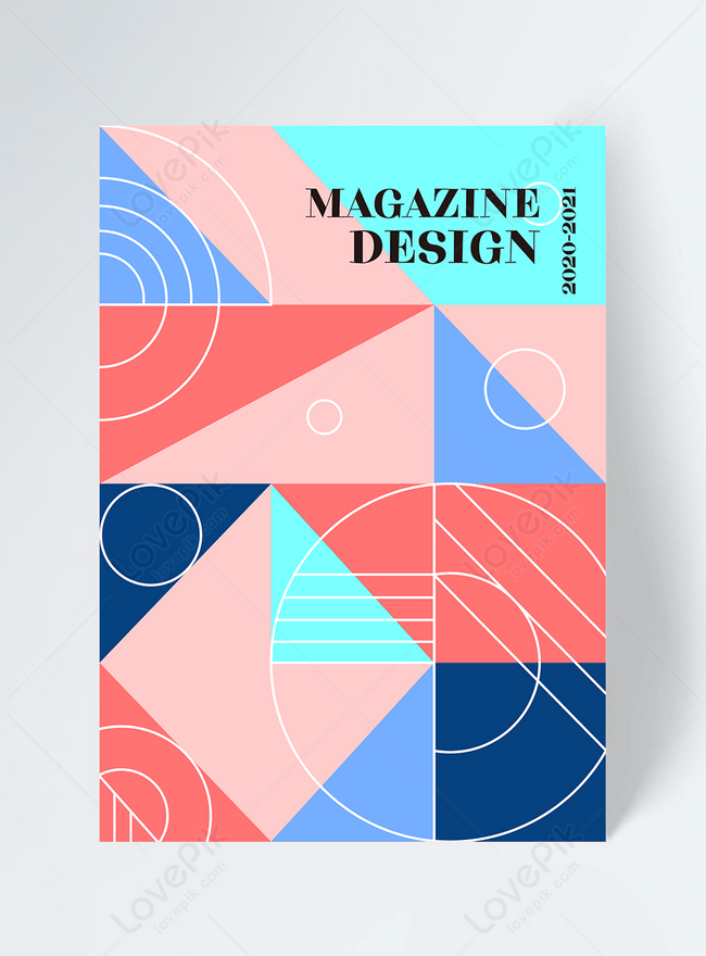 Portada De Revista Geométrica Abstracta Creativa | Descarga Plantilla de  diseño PSD Gratuita - Lovepik