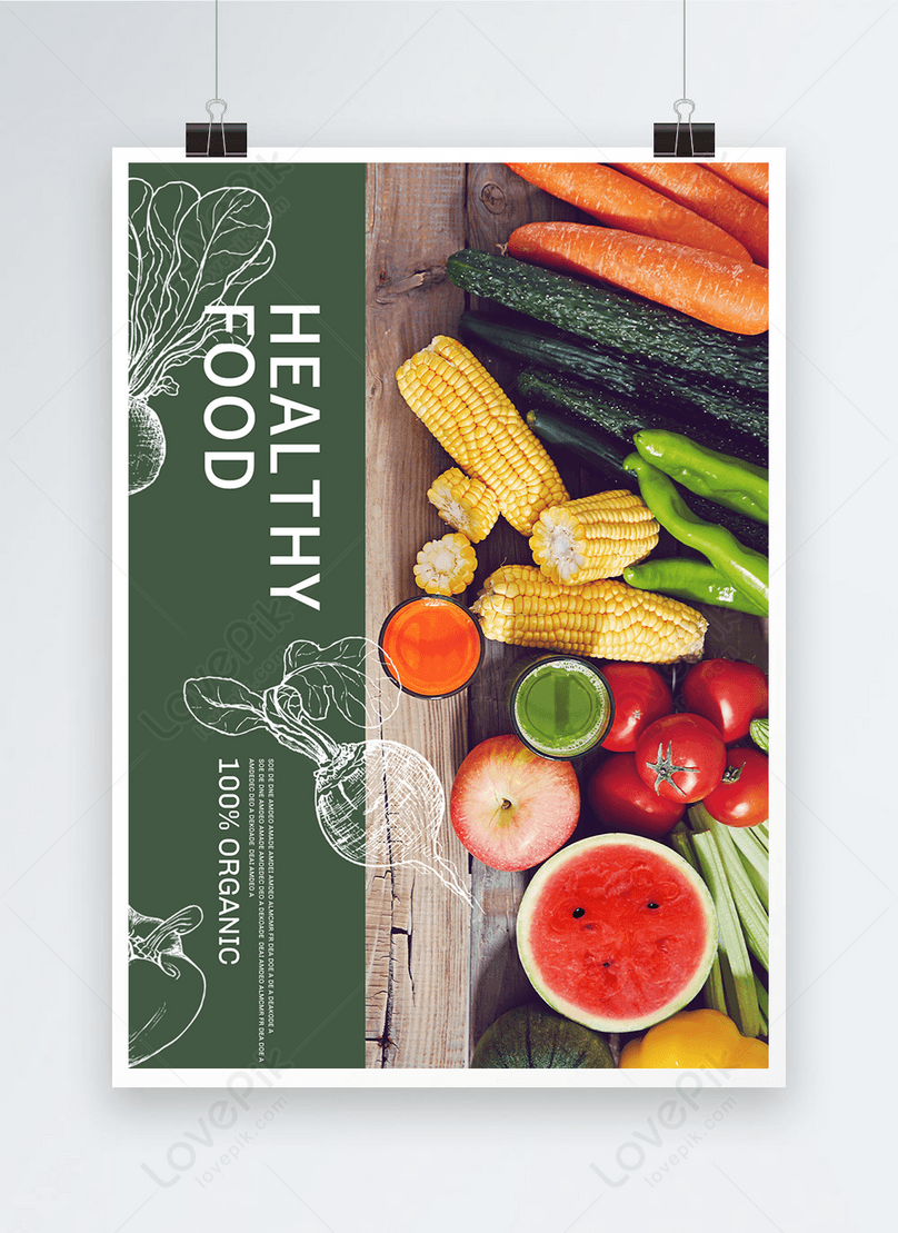 Green Healthy Food Poster Template Image Picture Free Download 465335855 Lovepik Com