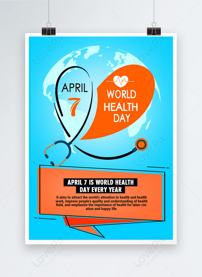 World Health Day Poster Template, health poster, world health day poster, protect health poster