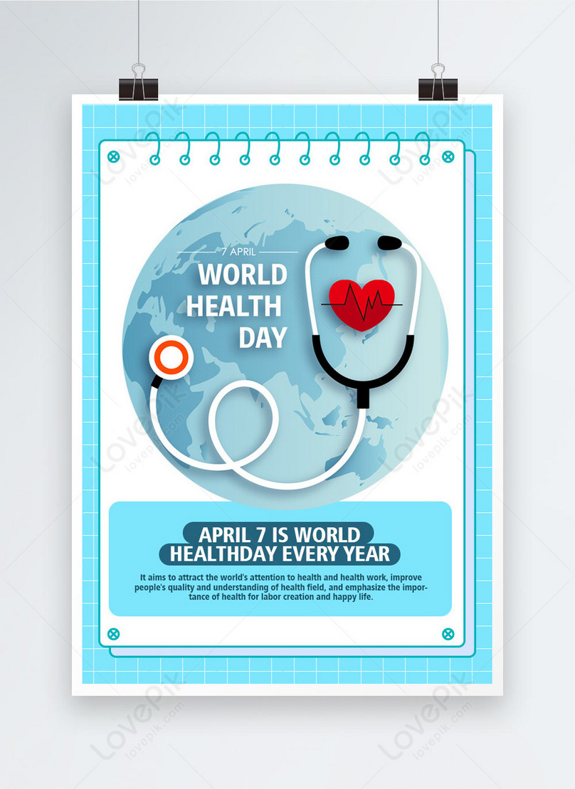 World Health Day Poster Template, health poster, world health day poster, protect health poster
