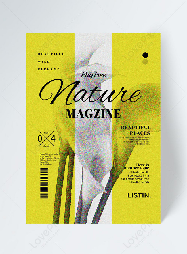 art magazine cover layout