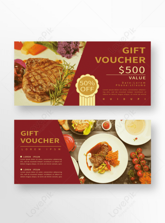 Discount Gift Voucher Fast Food Template Design. Pizza Set Stock Vector -  Illustration of card, cuisine: 144646998