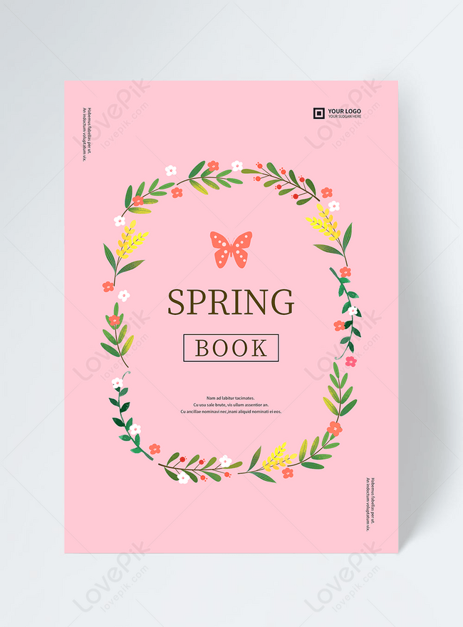 Diseño De Portada De Libro De Primavera De Planta Pintada A Mano Rosa |  Descarga Plantilla de diseño PSD Gratuita - Lovepik