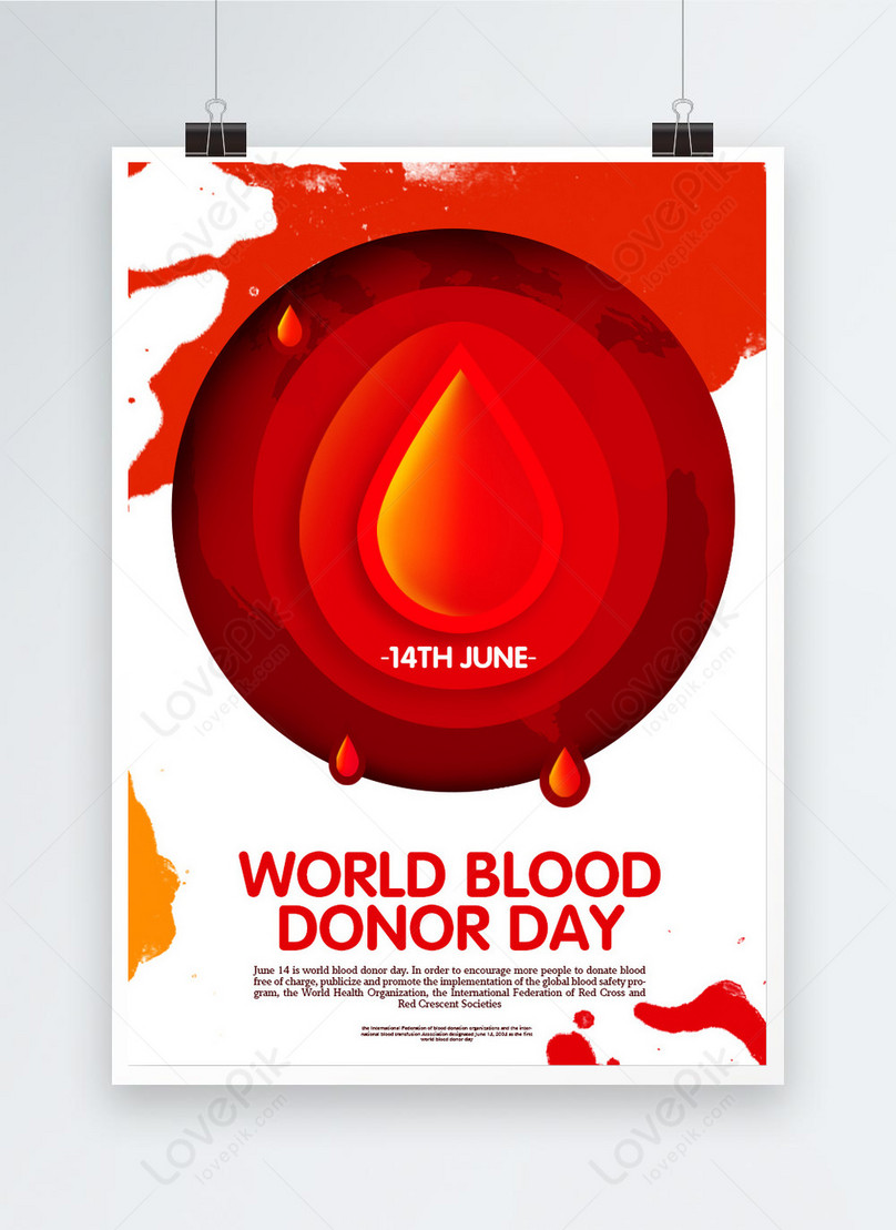 World Blood Donation Day Poster Template Image_picture Free Download ...