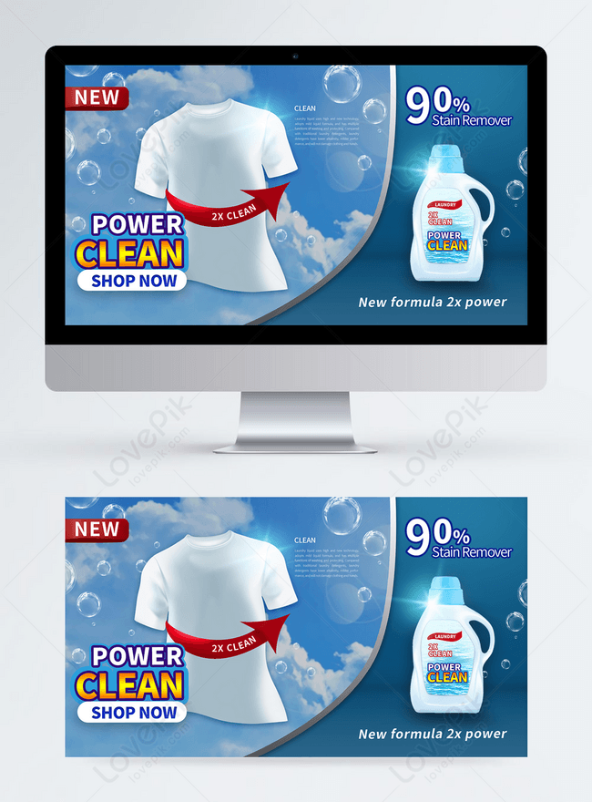 Banner De Promoción De Productos De Lavandería Azul Detergente Para Ropa |  Descarga Plantilla de diseño PSD Gratuita - Lovepik