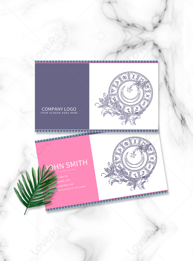 Color dream catcher business card template image_picture free download  