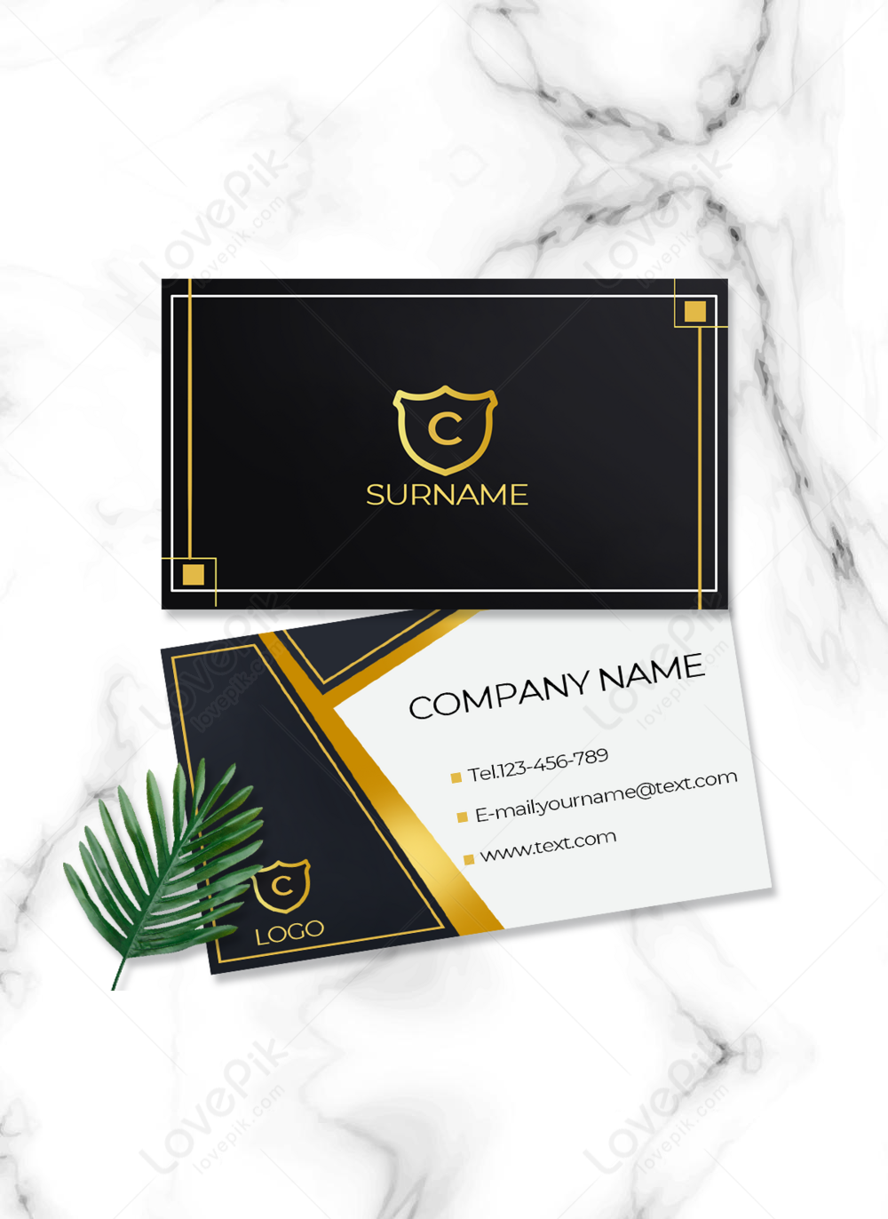 Business card business black white gold line template Within Black And White Business Cards Templates Free