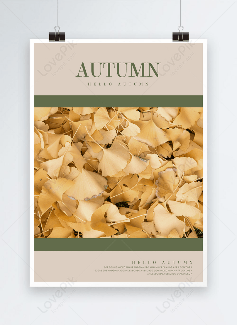 シンプルな秋の写真集の表紙デザインイメージ テンプレート Id Prf画像フォーマットpsd Jp Lovepik Com