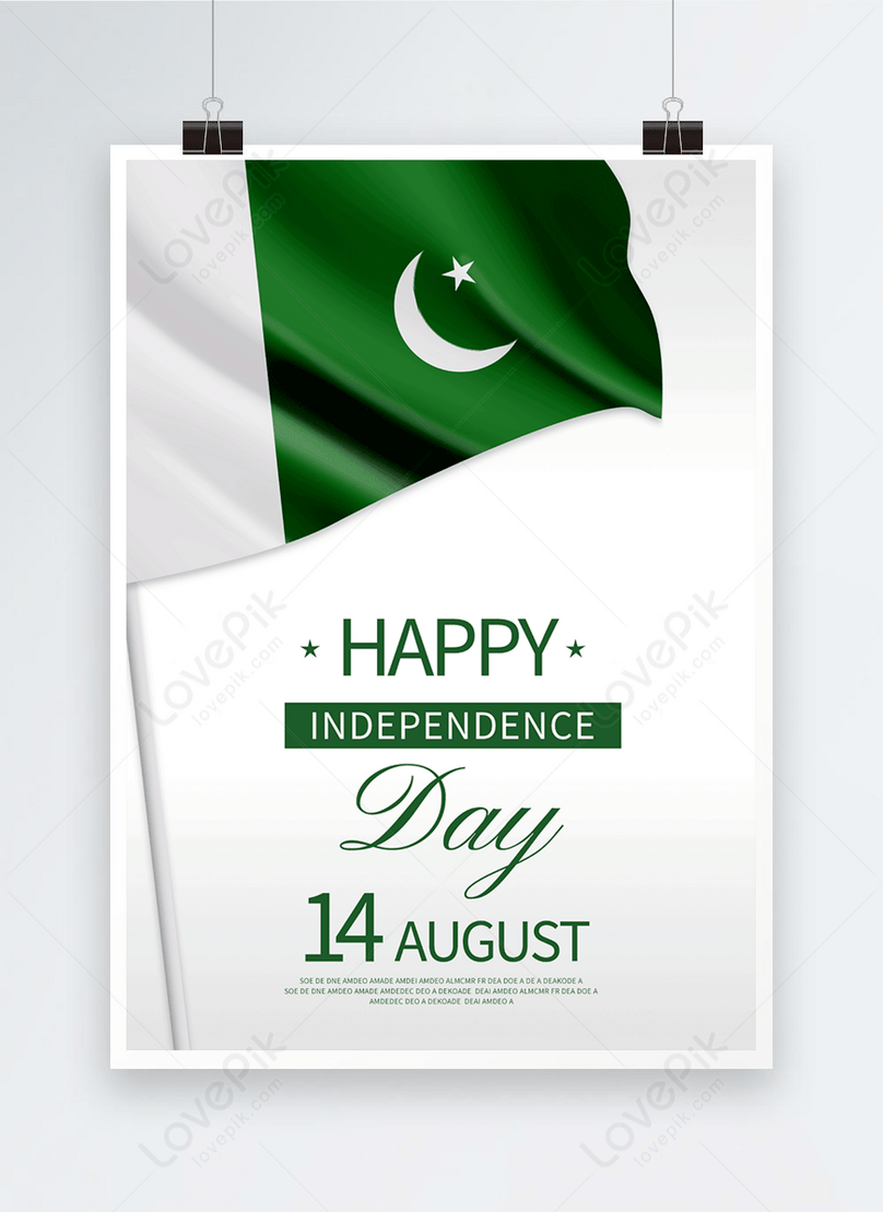 Simple pakistan independence day poster template image_picture ...