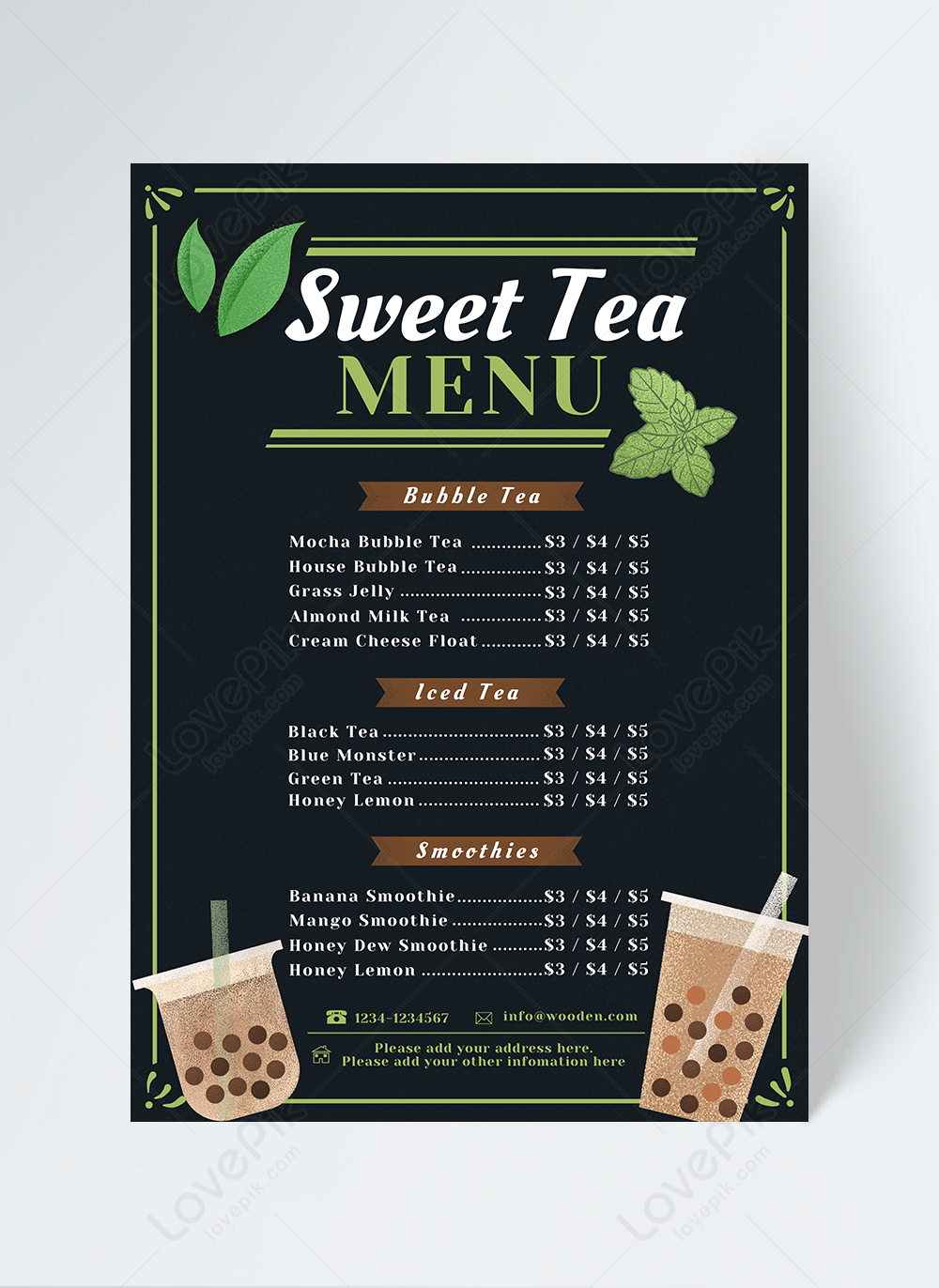 Milk Tea Shop Menu Design Template Image Picture Free Download 465491583 Lovepik Com