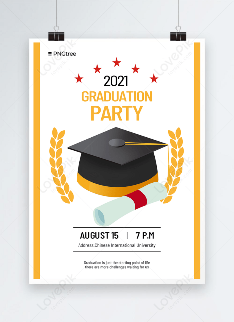 30 graduation invitation poster design template image_picture