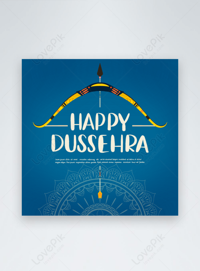 Blue india dusera festival promotional sns banner template image_picture  free download 