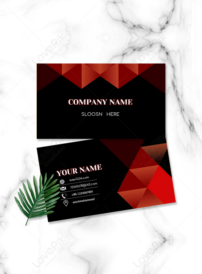 Black Origami Business Style Business Card Template, black business card, origami business card, business business card
