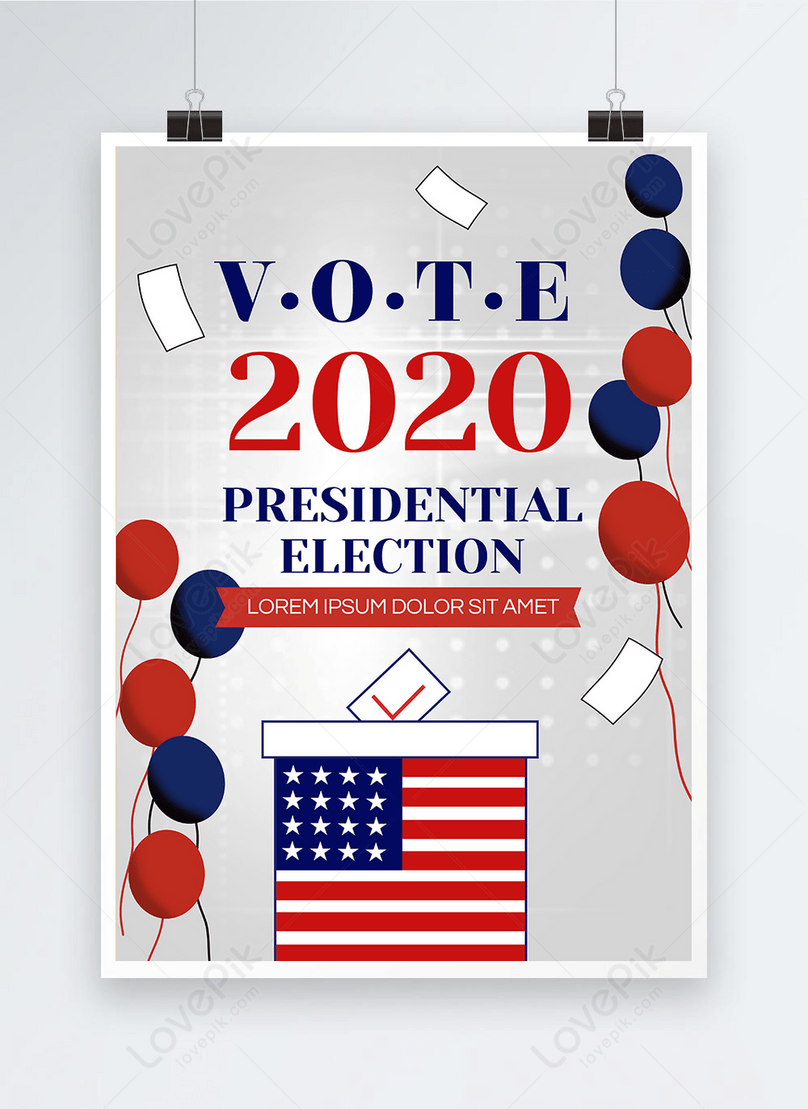 Us presidential election 22 promotion poster template template Within Free Election Flyer Template