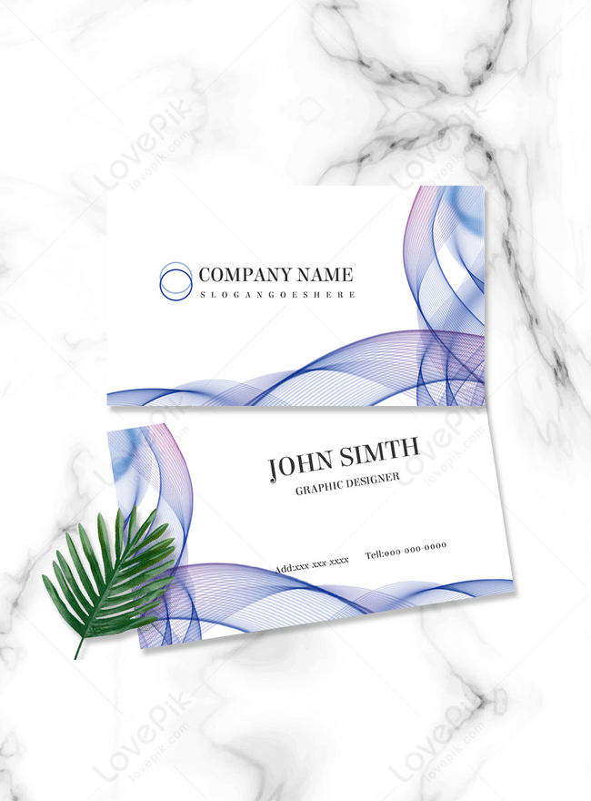 Gradient Ripple Business Card Template, gradient business card, ripple business card, business business card