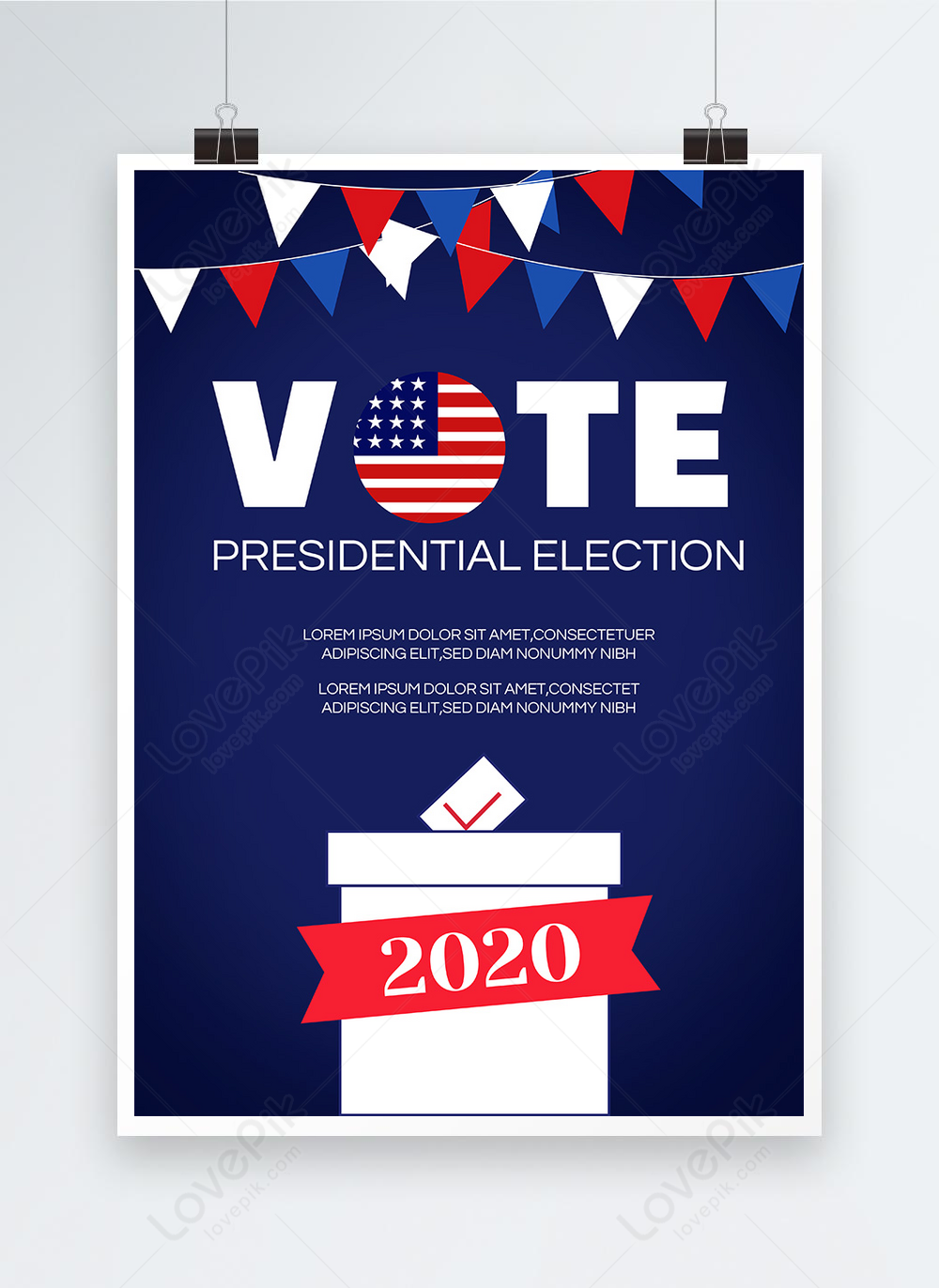 미국 대통령 선거 2020 홍보 포스터 템플릿 이미지 _사진 465530239 무료 다운로드_Lovepik.Com