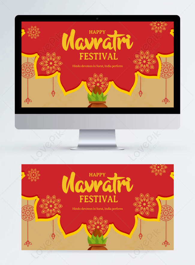 High-end creative printing background navratri celebrate holiday banner  template image_picture free download 