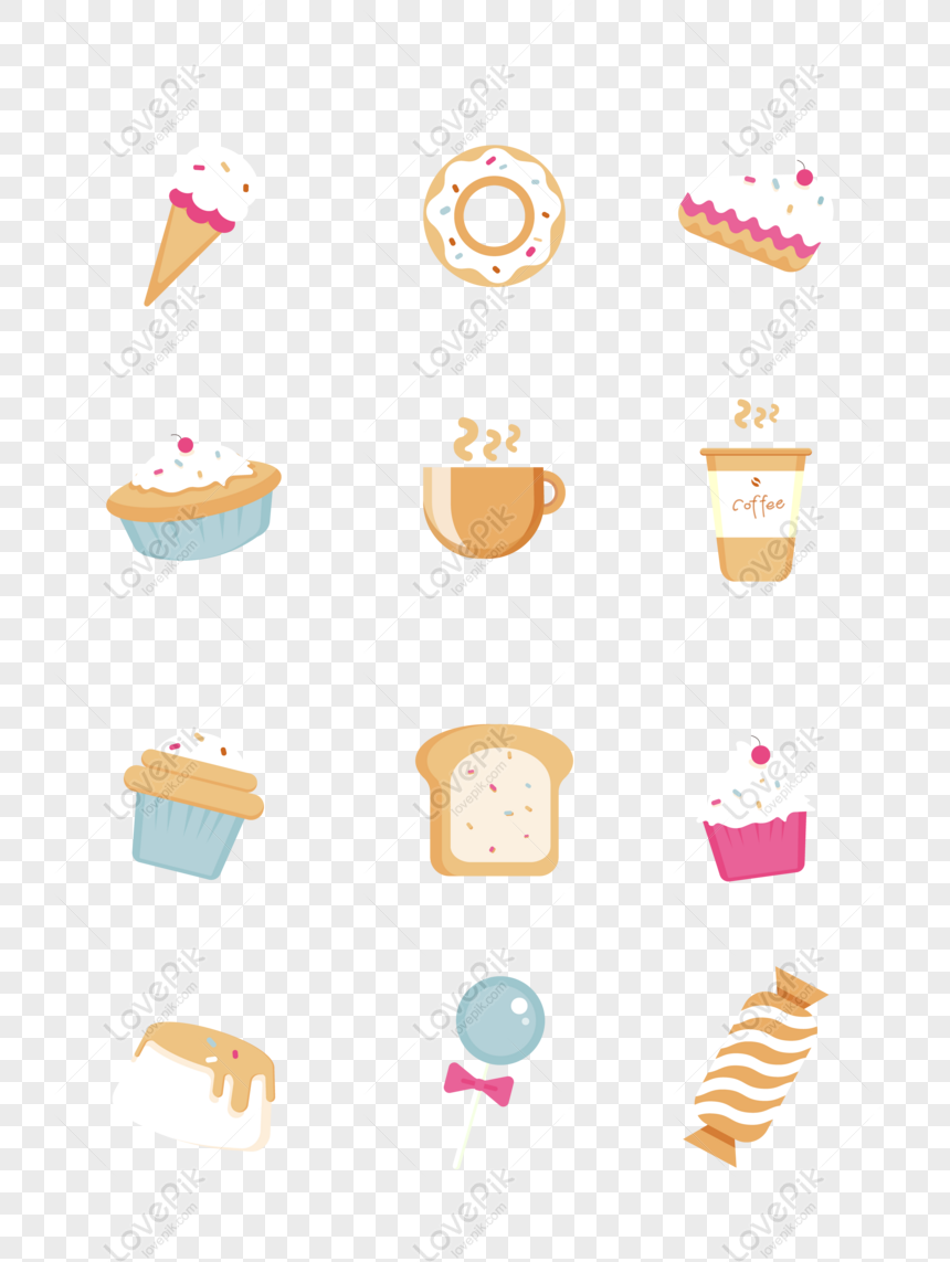 Free Cartoon Flat Cafe Cake Shop Dessert Icon Icon PNG Transparent  Background PNG & AI image download - Lovepik