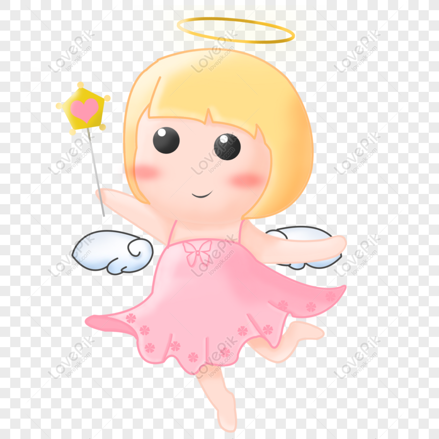 Free Fantasy Fantasy Little Angel Girl Original Hand Drawn Illustrati PNG  Transparent Background PNG & PSD image download - Lovepik