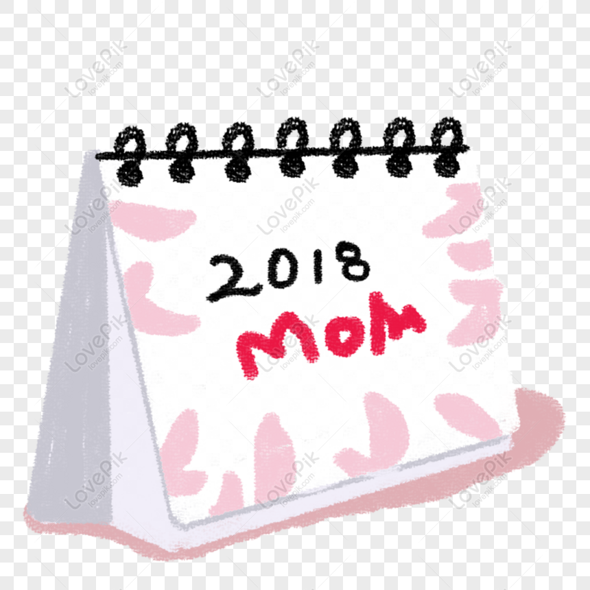 Free 2018 Pink Desk Calendar Element Design Png Psd Image