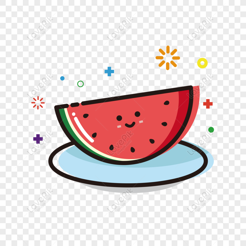 Gambar buah semangka kartun