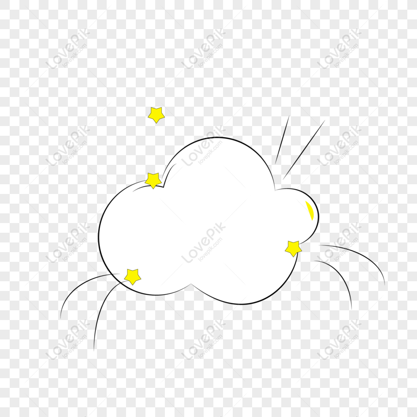 Super hero comic starblast explosion icon dialogue cloud aesthetic png  download Stock Illustration