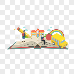 Book school original commercial material, Book, student, teacher png picture