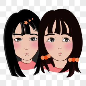 twin girls cartoon