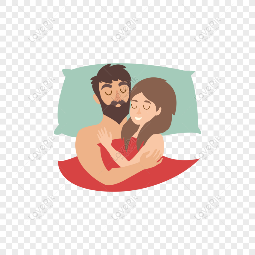 Free Couple Hugging Sleeping Vector PNG Picture PNG & AI image download -  Lovepik