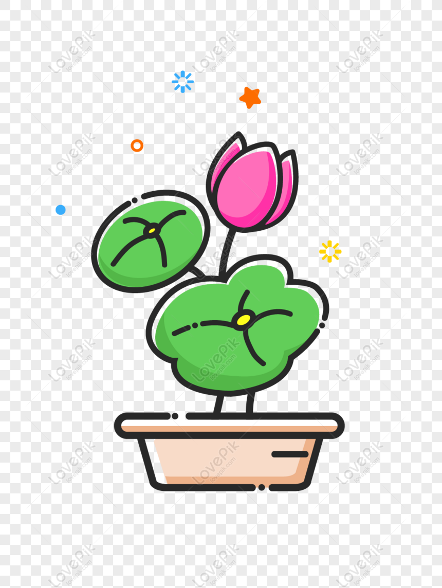 Free Lotus Meb Hand Drawn Vector Cute Green Icon Element PNG Image ...