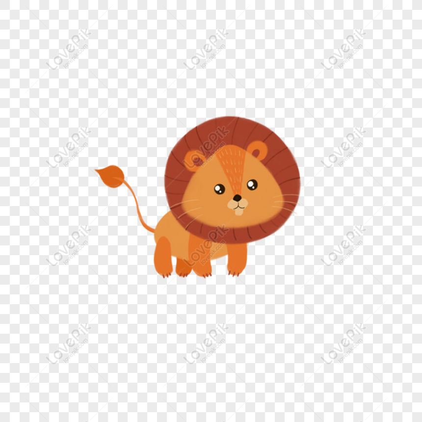 simple cartoon lion pictures