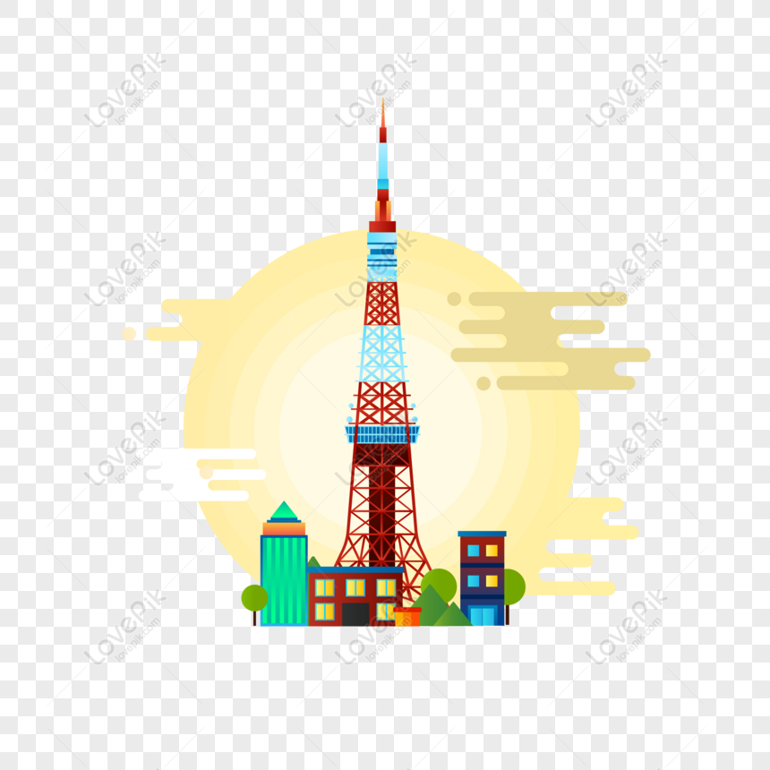 free tokyo japan tokyo tower vector elements png ai image download size 8333 8333 px id 828890914 lovepik free tokyo japan tokyo tower vector
