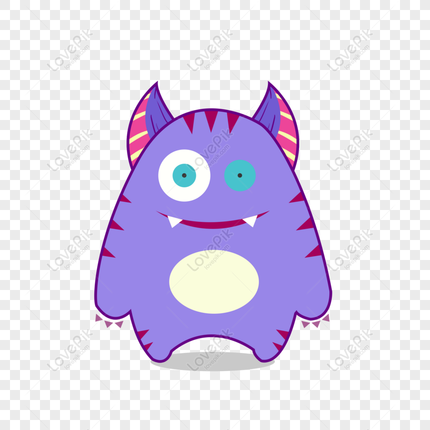 Free Hand Drawn Illustration Cartoon Cute Little Monster Transparent Png Psd Image Download Size 2000 2000 Px Id 828891015 Lovepik