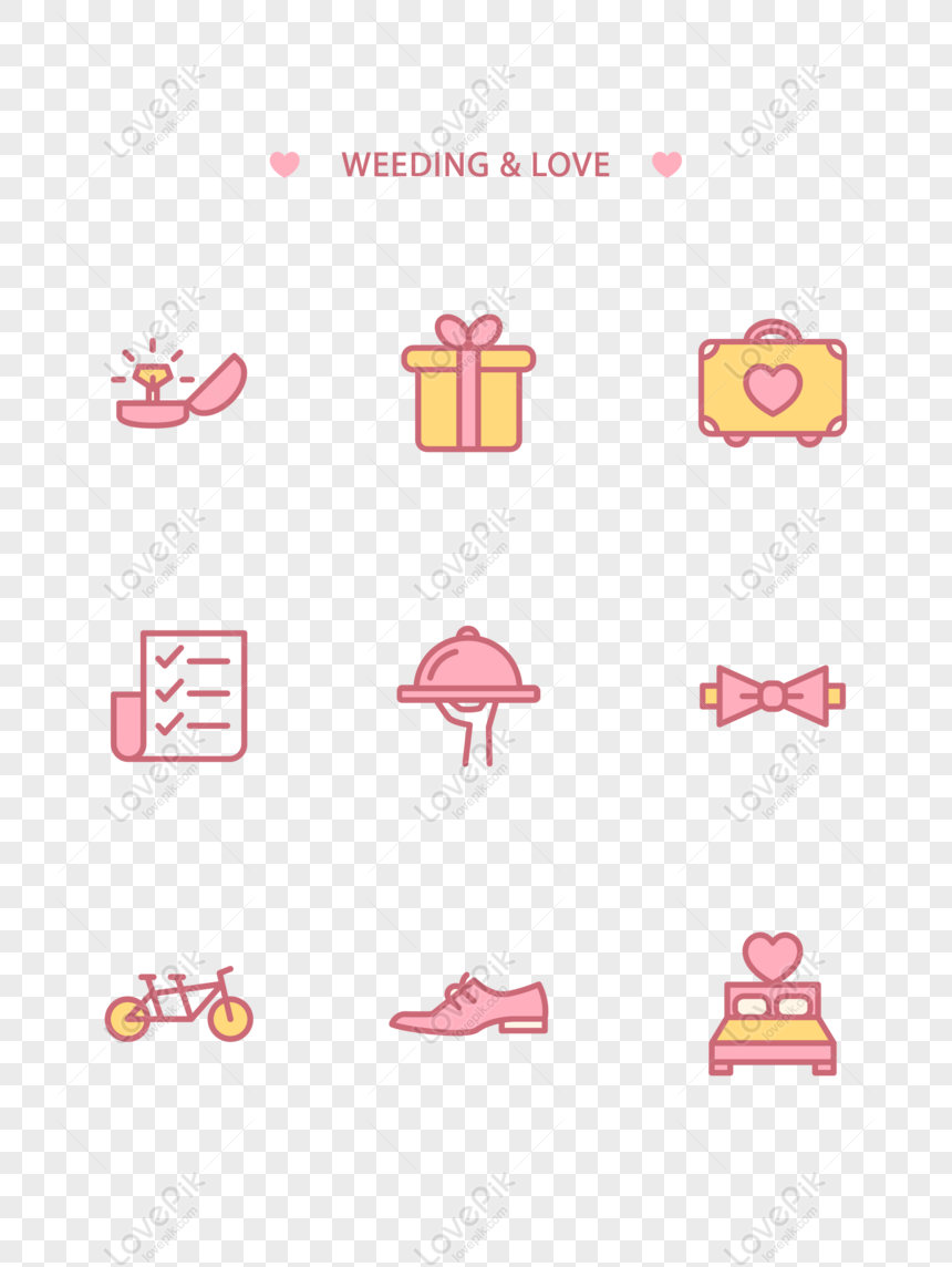 free pink cute wedding marriage element icon png ai image download size 2134 2853 px id 828895888 lovepik lovepik