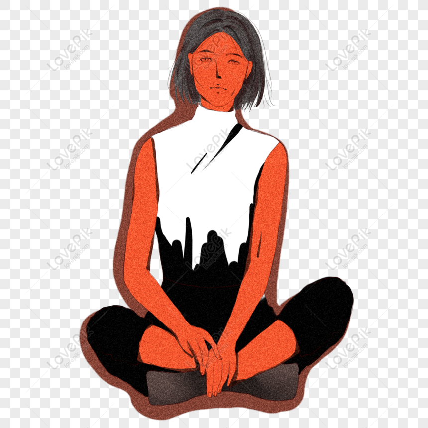 Сидящая девушка рисунок поэтапно (43 фото)