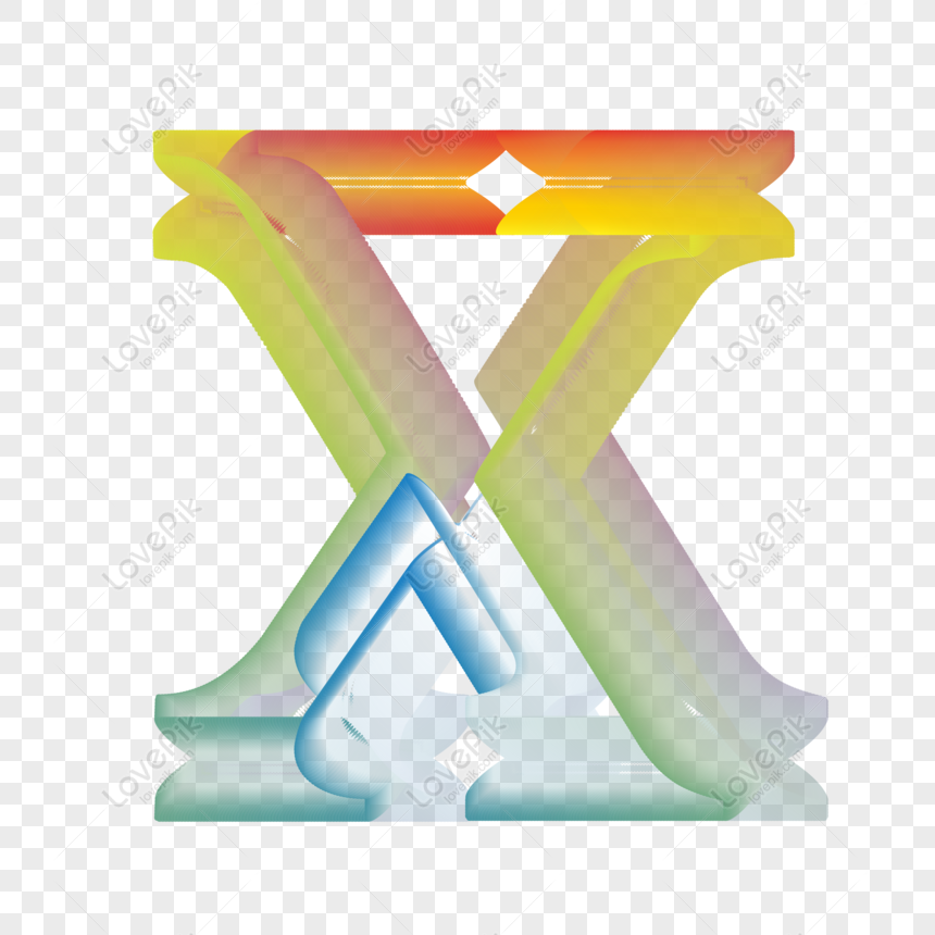 English Letter X, Letter Red, Blue Red, Blue Letter PNG White