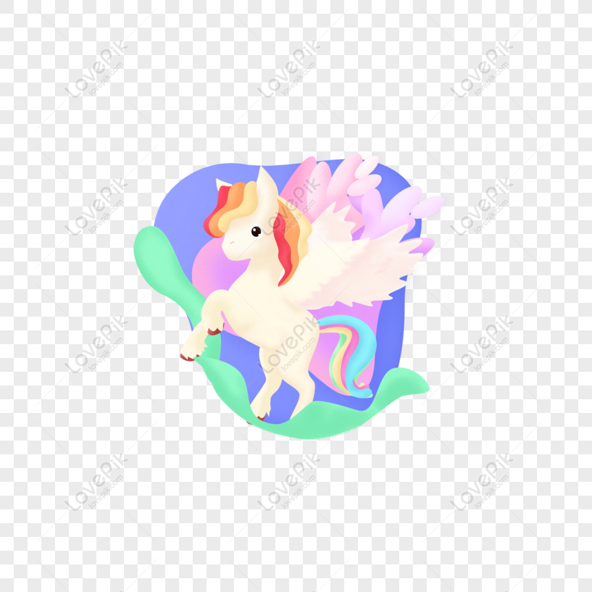 Free Cartoon Cute Macarons Rainbow Horse PNG Transparent Background PNG &  PSD image download - Lovepik
