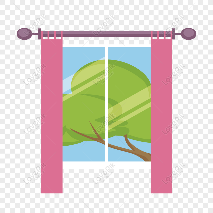 Free Cartoon Window Home Design Material PNG Free Download PNG & AI image  download - Lovepik