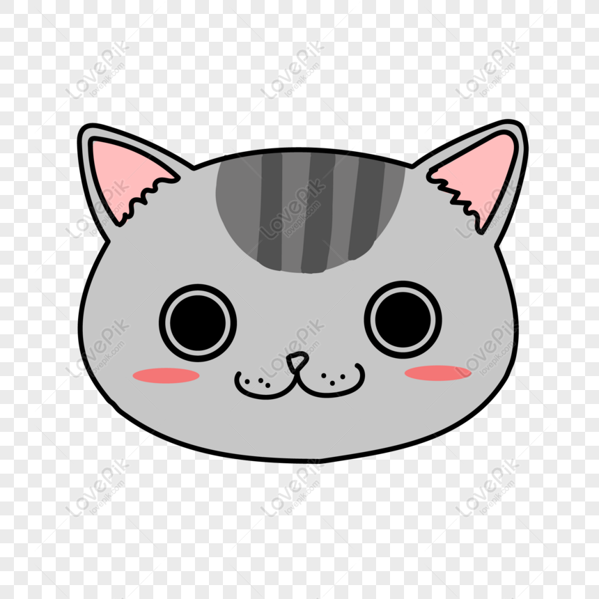 Gambar Kartun Kepala Kucing Imut - Adzka