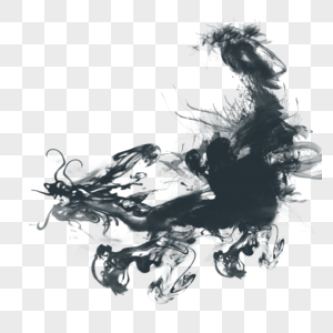 Ink animal Chinese dragon watercolor wind hand-painted Chinese s, Ink animals, Chinese dragons, watercolor style png transparent background