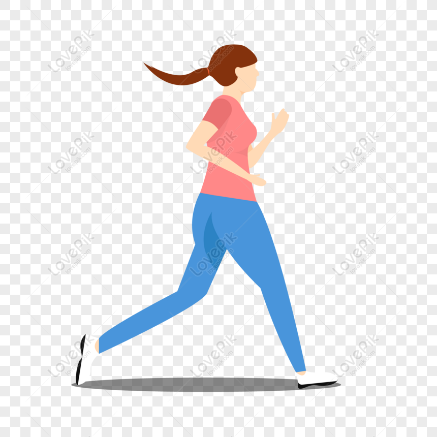 Free Vector Running Woman Minimalistic Design PNG Free Download PNG ...