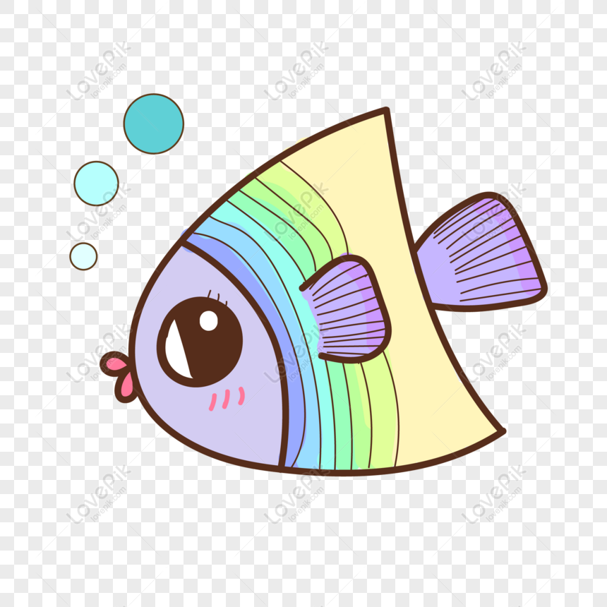 Free Cartoon Cute Colorful Fish Marine Life Vector Elements PNG Picture PNG  & AI image download - Lovepik
