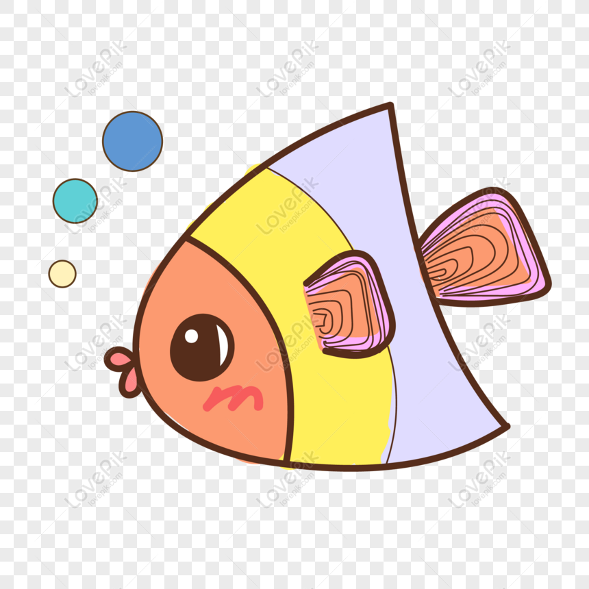Free Cartoon Cute Colorful Fish Marine Life Vector Elements PNG Transparent  Background PNG & AI image download - Lovepik